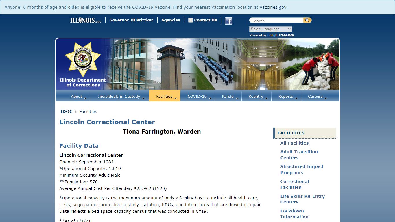 Lincoln Correctional Center - Illinois