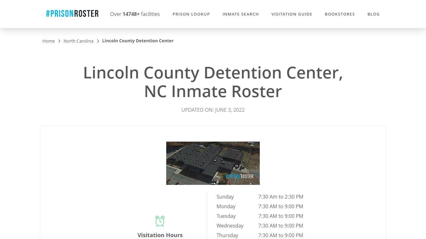 Lincoln County Detention Center, NC Inmate Roster